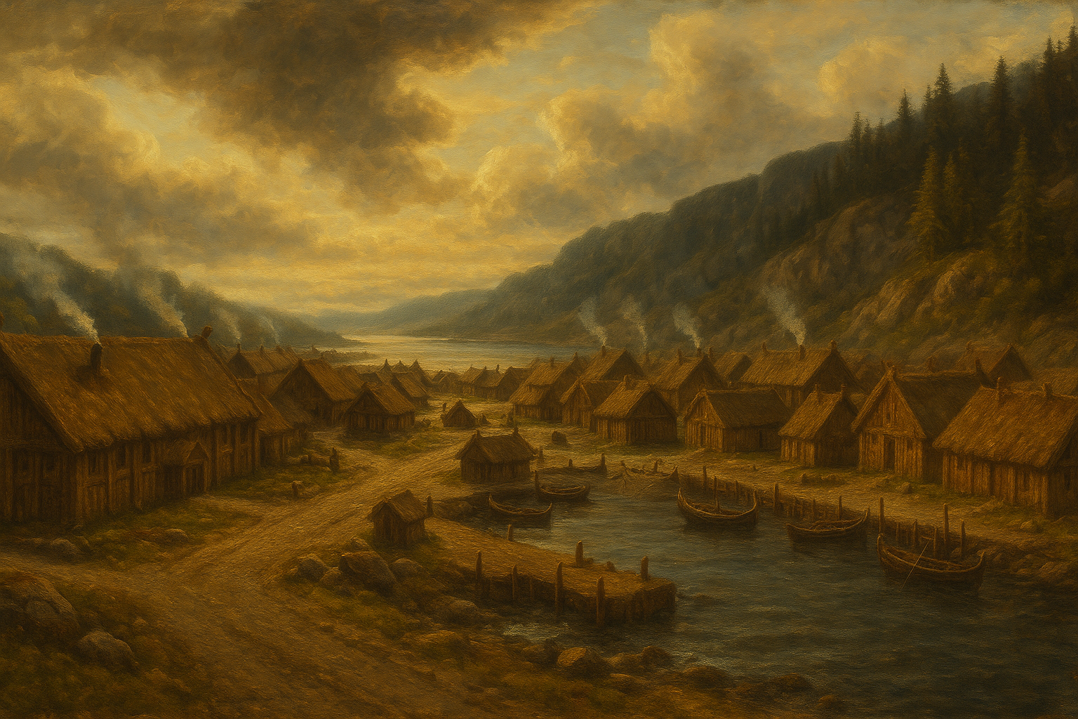 Coastal settlement at Reykvellir